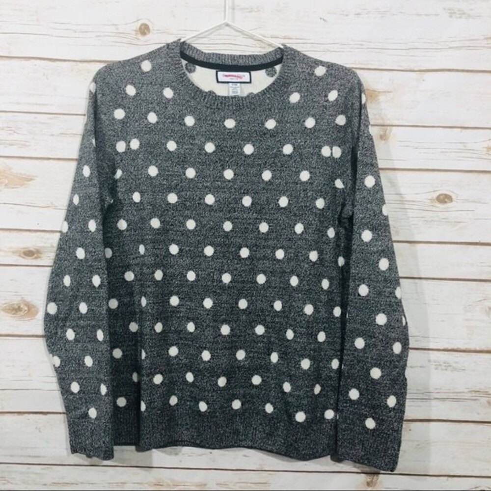 Charter Club Petite Women’s Gray White Sweater top PM